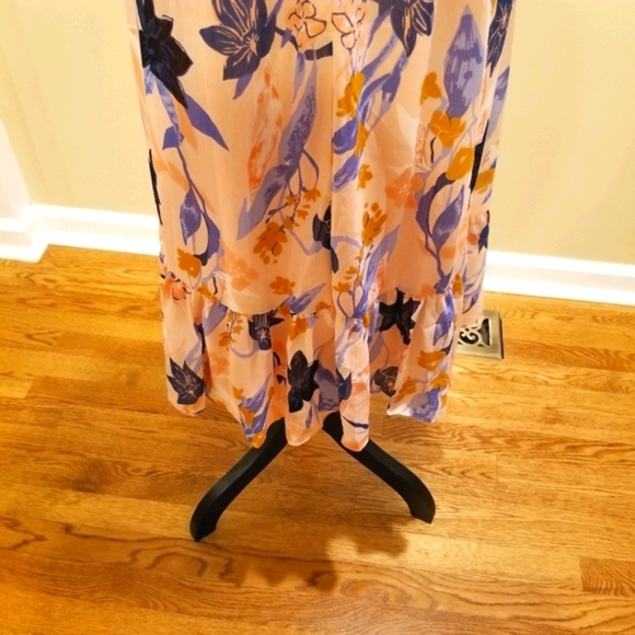 🆕 J CREW Crinkle Tiered Midi Floral Dress - Picture 4 of 4